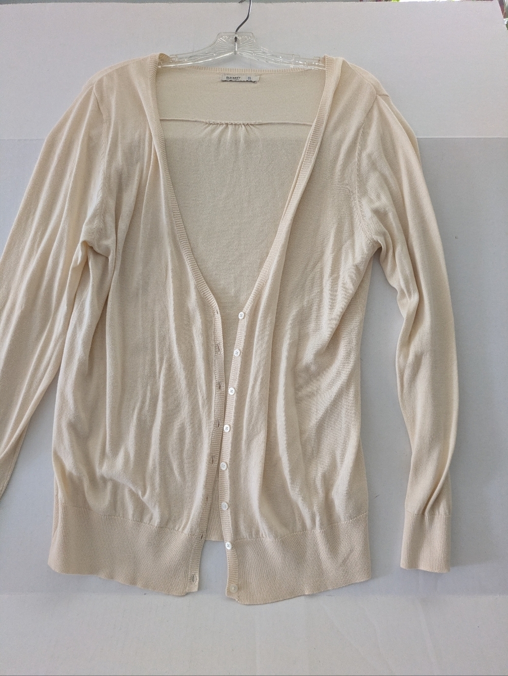 Old Navy XL Cardigan Sweater Cream/ Off White